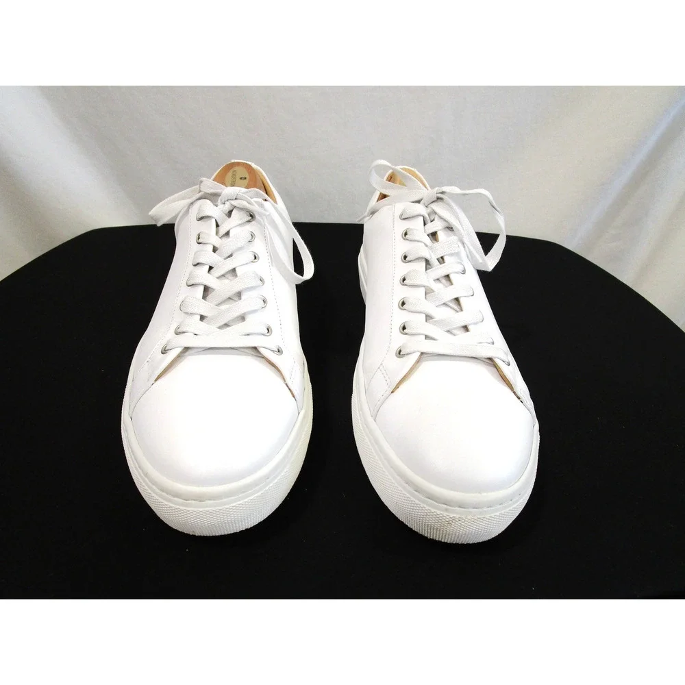 EUC! Thursday Premier Everyday White Leather Low Top Sneakers Men 12.5